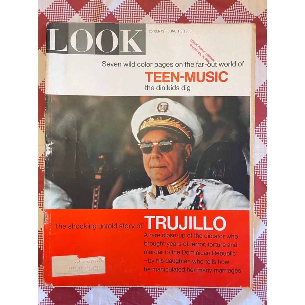 LOOK Magazine June 15 1965 Teen Music Trujillo Dictator Vintage Mid-Century News